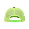 NineFit Basics Custom Cap Custom Leather Patch Trucker Hat for Men & Women - Personalized Text & Photo Baseball Cap Laser Engraved.32, Dark Gray With Green Mesh view 3