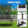 Kiivakii Trampoline 10FT 12FT 14FT 16 FT, Trampolines Outdoor for Kids and Adults, Recreational Trampolines with Basketball Hoop & Enclosure, ASTM Approval Round Trampoline for Backyard view 3