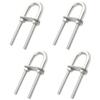 4 Pack M5x78 304 Stainless Steel U Bolts Marine Yacht Boat Stern Bow Tie Down, U Bolt Boat Deck Hardware Accessories view 1