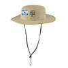 Custom Embroidered Boonie Hat 5/10 Pack Your Own Logo Personalized Embroidery Sun Hat Coffee Cream view 1