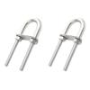 2 Pack M8x100 304 Stainless Steel U Bolts Boat Stern Bow Tie Down, U Bolt Marine Yacht Boat Deck Hardware Accessories view 1