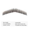 Parceria Fake Mustache, Easy Applying Hand Tied Human Hair Fake Beard, Comfortable and Skin Friendly Realistic Lace Costume Facial Hair for Men Theatrical, Cosplay, Drama, Party, Movie (HZ03-Black) view 2