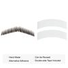 Parceria Fake Mustache, Easy Applying Hand Tied Human Hair Fake Beard, Comfortable and Skin Friendly Realistic Lace Costume Facial Hair for Men Theatrical, Cosplay, Drama, Party, Movie (HZ03-Black) view 3