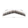 Parceria Fake Mustache, Easy Applying Hand Tied Human Hair Fake Beard, Comfortable and Skin Friendly Realistic Lace Costume Facial Hair for Men Theatrical, Cosplay, Drama, Party, Movie (HZ03-Black) view 4