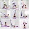 Aerial Strap, Elastic Strong Carrying Capacity, Folding Leg Stretcher Belt, Aerial Yoga Rope, Flexibility Trainer, Crotch Opening Yoga Belt, Inverted Stretch Split Lower Back Trainer(Free Size-Pink) view 2