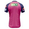 Whitedot RR 2024 IPL Cricket Fan Jersey - 100% Dryfit Polyester (RR 2024 - L-42) - with Name, Large view 1