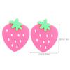 INOOMP Tennis Racket Dampeners 4 Pack Strawberry Silicone Shocks Absorber for Better Control view 2