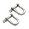 Mobestech 2pcs Heavy Duty d Ring Shackle Stainless Steel d Shackle for Boat Rigging and Corrosion Resistant for Lifting and Anchoring Applications view 1