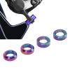 Bike Brake Caliper Spacer, 4pcs Alloy Concave Convex Washer Set for Mountain Bike Brake Adjustment, Cycling Upgrade Part Installation Tool for Cyclists and Mechanics view 3