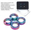 Bike Brake Caliper Spacer, 4pcs Alloy Concave Convex Washer Set for Mountain Bike Brake Adjustment, Cycling Upgrade Part Installation Tool for Cyclists and Mechanics view 4
