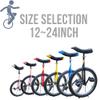 ZSYYDS Unicycle for Adults Alloy Rim Adjustable Seat with Unicycle Stand and Pump for Fun Fitness Exercises Balance Training Circus Performances (Blue, 24") view 3