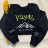 Embroidered Velaris Shirt, Velaris City Of Starlight Embroidered Sweatshirt, The Night Court, SJM sweater, City Of Starlight, ACOTAR Blue view 2