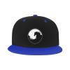 Renzund Yin Yang Horses Snapback Hat Funny Flat Bill Visor Adjustable Hip Hop Baseball Cap Blue view 2