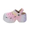 9cm high Heel Toe Sandals, Thick Soled Beach Shoes, European Station Leopard Print, Worn on The Beach with a Feeling of Stepping on Feces, Hole Shoes for Women (6.5,Hsien,7) view 1
