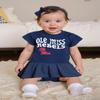 Wes and Willy College Sports Fan Baby Girls Ruffle Hopper Romper (Ole Miss Rebels, 18M) view 2
