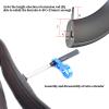 Yunir Tire Valve Extender, Portable Aluminum Alloy Flexible Tire Valve Stem Extension, with Washer Wrench, for Road (45mm) view 4