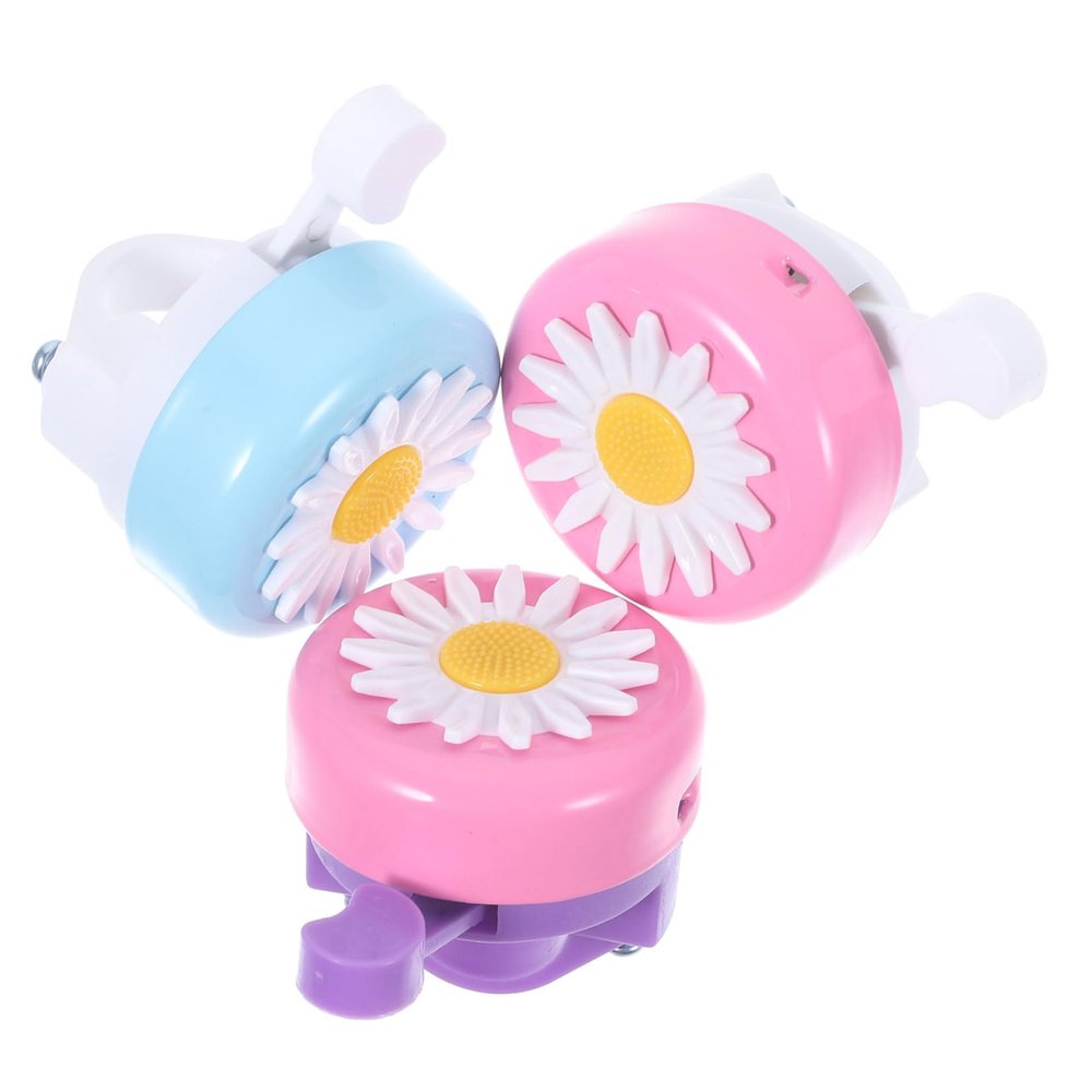 WHAMVOX 3pcs Bike Bells for Boys and Girls Bicycle Bells Decorative Bike for Scooter