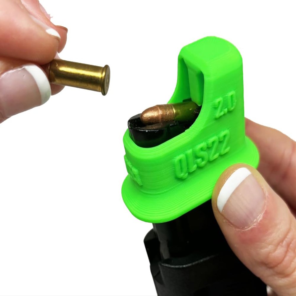 Hilljak Savage 62 64 954 22LR Ergonomic Magazine Speed Loader, Quickie Loader (Neon Green)
