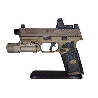 Hammy3DPrints Display Stand for FN 509 | Handgun Holder Storage Rack (Standard (No Screws))
