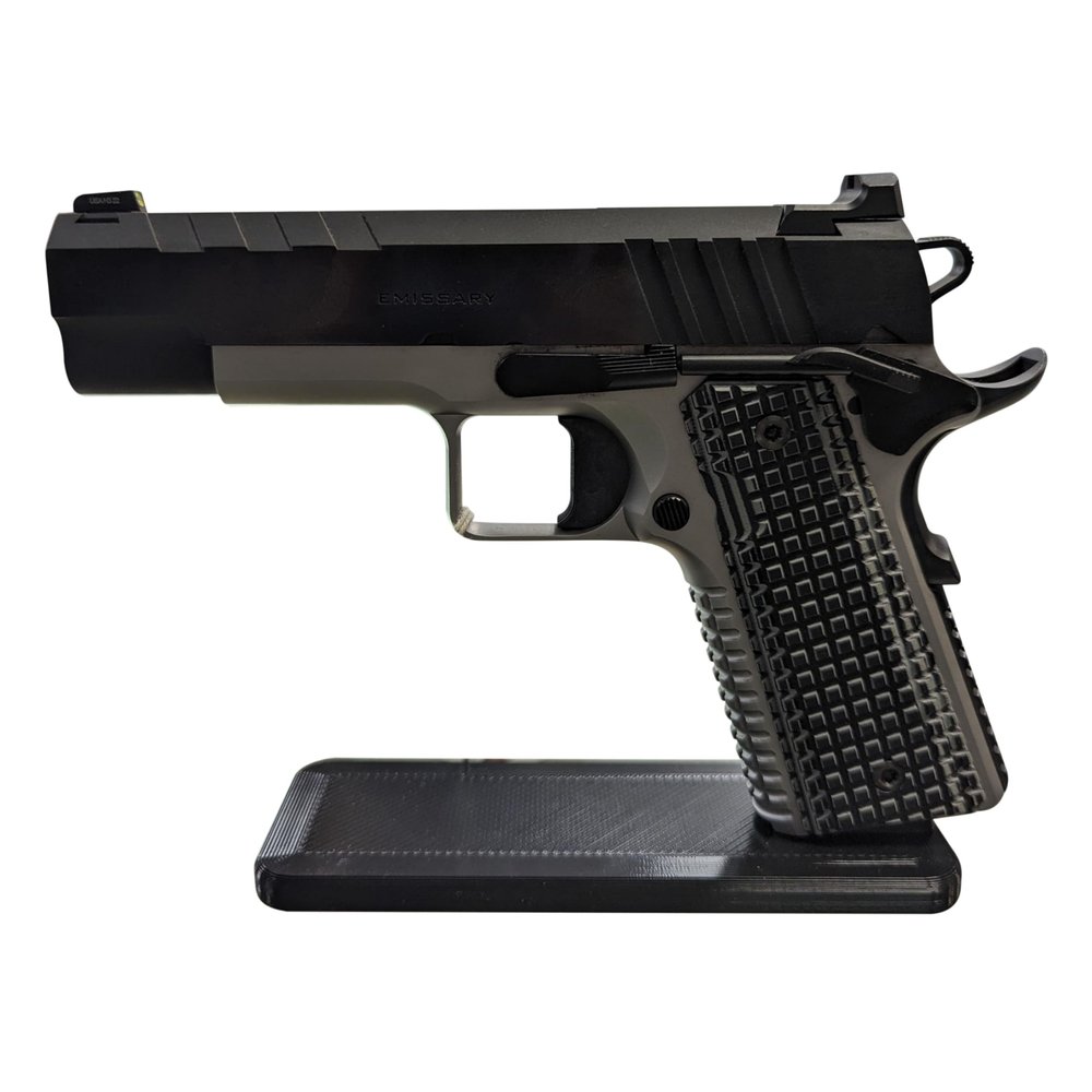 Hammy3DPrints Display Stand for 1911 9mm/45 | Handgun Holder Storage Rack (Standard (No Screws))