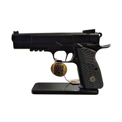 Hammy3DPrints Display Stand for Browning/FN Hi-Power | Handgun Holder Storage Rack (Standard (No Screws))