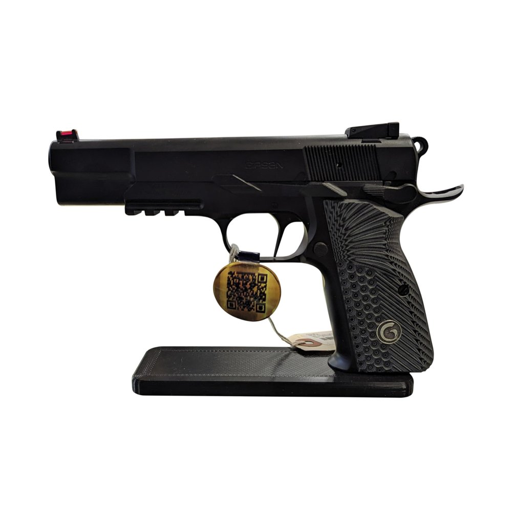 Hammy3DPrints Display Stand for Browning/FN Hi-Power | Handgun Holder Storage Rack (Standard (No Screws))