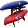 2-Place Poly Kayak Racks for Outdoor Storages, Recycled Plastic Free Standing SUP Paddle Board Kayaks, Surfboard Racks Storage System, Outdoor Sports Storage, Surfing Board Rack view 1