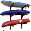3-place Poly Kayak Rack for Garage, Wall Kayak Rack Holder, Recycled Plastic Free Standing Dock, Paddle Board Storage Racks, Surfboard Storage System for Garage and Outdoor Stand, Surfboard Stand view 1