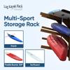 3-place Poly Kayak Rack for Garage, Wall Kayak Rack Holder, Recycled Plastic Free Standing Dock, Paddle Board Storage Racks, Surfboard Storage System for Garage and Outdoor Stand, Surfboard Stand view 4