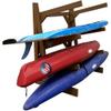 4-Place Poly Kayak Racks for Outdoor Storages, Recycled Plastic Free Standing SUP Paddle Board Kayaks, Surfboard Racks Storage System, Outdoor Sports Storage, Surfing Board Rack view 1
