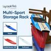 4-Place Poly Kayak Racks for Outdoor Storages, Recycled Plastic Free Standing SUP Paddle Board Kayaks, Surfboard Racks Storage System, Outdoor Sports Storage, Surfing Board Rack view 4