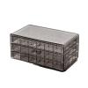 LGUANHJ Transparent Jewelry Storage Box - Jewelry Storage Box Tray, Suitable for Display Cabinets for Earrings, Necklaces, Bracelets (Brown) view 1