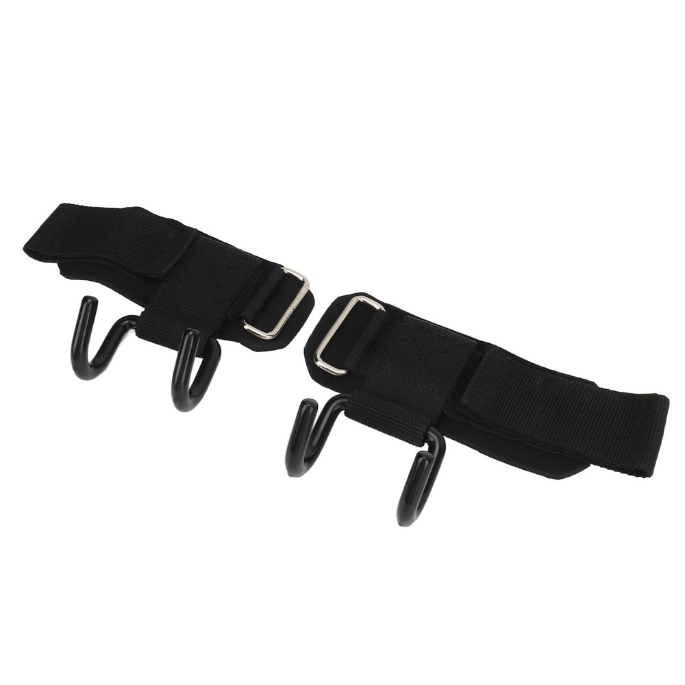 Deadlift Straps, Weight Lifting Hook Heavy Duty Wrist Wraps Power Weight Lifting Training Gym Grips Straps Straps Accessories