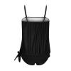 tuduoms Beachwear Women Summer Women's Blouson Bandeau Swimsuits Strapless Swim Tankini Top Tummy Control Bathing Suits with Bikini Bottoms Swimwear view 4