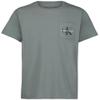 Calvin Klein Boys' Short Sleeve Pocket Logo Crew Neck T-Shirt, Soft, Comfortable, Relaxed Fit, Stormy Sea, 8 view 1