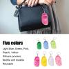 7Pcs Silicone Slipper Keychain, Mini Shoe Keyring Cute Rubber Beach Hole Sandals Key Ring Pendant for Backpacks Cars Handbags Gifts, 3x1.4in Multicolor view 2