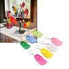 7Pcs Silicone Slipper Keychain, Mini Shoe Keyring Cute Rubber Beach Hole Sandals Key Ring Pendant for Backpacks Cars Handbags Gifts, 3x1.4in Multicolor view 4