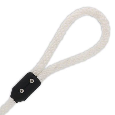 1/2" Black Ropeze Clamp [4 Pack] with Brass Insert and Stainless Steel Screws - Durable Boat Docking and Sailing Rigging Accessory