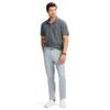 Izod Men's Advantage Performance Short Sleeve Polo Shirt, Carbon Heather, Small view 3