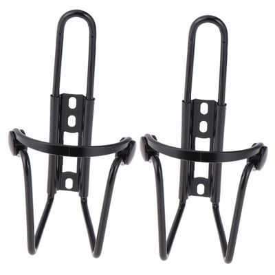 Balacoo 2pcs Bike Bottle Cage Metal Black Brackets Bike Mount Motorcycle Bike Bottle Cage Bottle Holder Water Bottle Cage Bike Water Bottle Holder Motorcycle Stands Light Drinks, 14X8CM