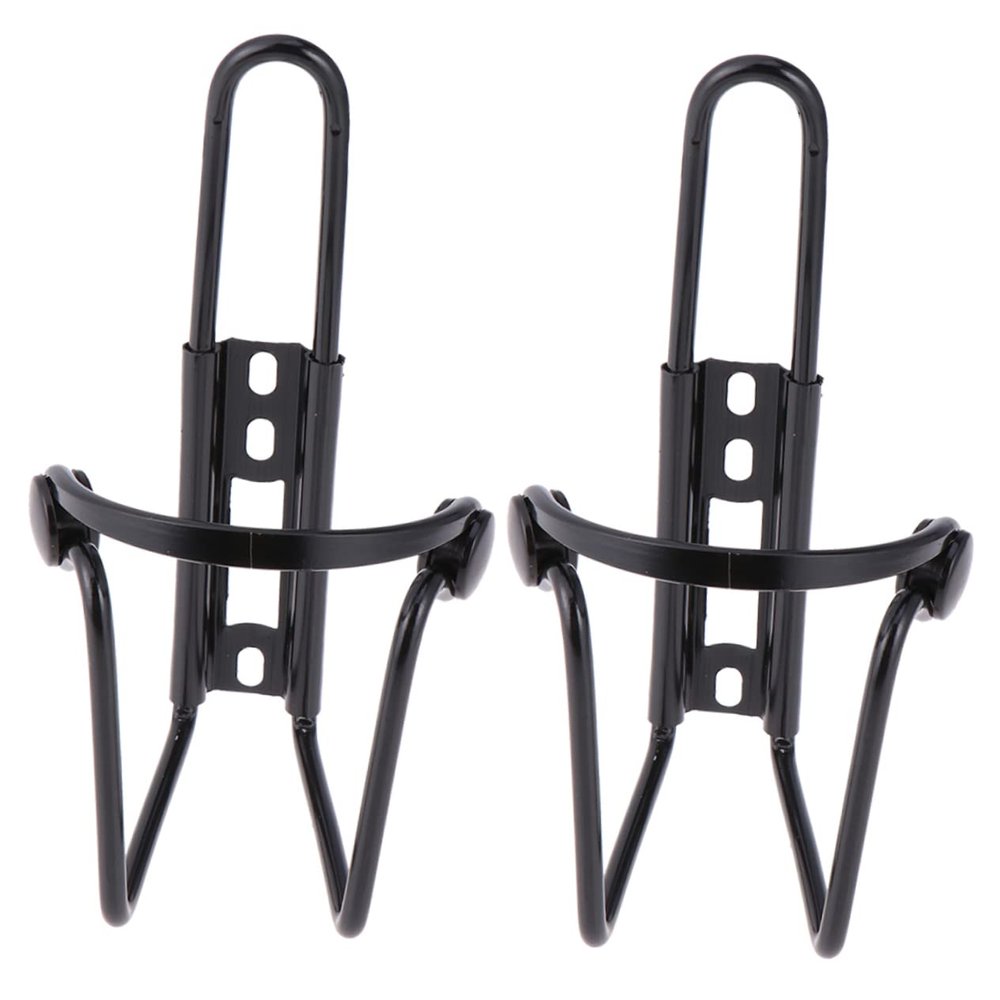 Balacoo 2pcs Bike Bottle Cage Metal Black Brackets Bike Mount Motorcycle Bike Bottle Cage Bottle Holder Water Bottle Cage Bike Water Bottle Holder Motorcycle Stands Light Drinks, 14X8CM
