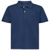 Calvin Klein Boys' Short Sleeve Micro Pique Solid Polo, Dark Denim, 10-12 view 1