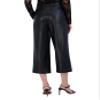 BCBG New York Women's Faux Leather Cropped Pant, Onyx view 3