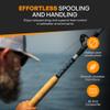 FINS Hollow Core Braided Fishing Line - USA Made, Spliceable Braid for Bluewater Angling, Superior Knotless Leader Transition - 16-Strand for Increased Reel Capacity - Yellow - 100 lb - 1200 Yds view 4
