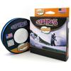 FINS Spin5 Advanced 5-End Braided Fishing Line - USA Made - Superior Roundness for Longer Casts, Ideal for Spinning & Baitcasting Reels - Blue - 25 lb - 4000 Yds view 1