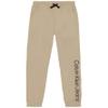 Calvin Klein Boys' Pull-On Fleece Jogger Sweatpants, Drawstring Closure, CKJ Greige, 10-12 view 1