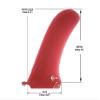 Culture Supply 9" Hatchet Noserider Longboard Surfboard Fin (Lavender) view 2