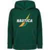 Nautica Boys' Long Sleeve Fleece Pullover Hoodie, J-Class Spilt Evergreen, 18-20 view 1
