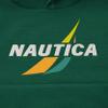 Nautica Boys' Long Sleeve Fleece Pullover Hoodie, J-Class Spilt Evergreen, 18-20 view 3