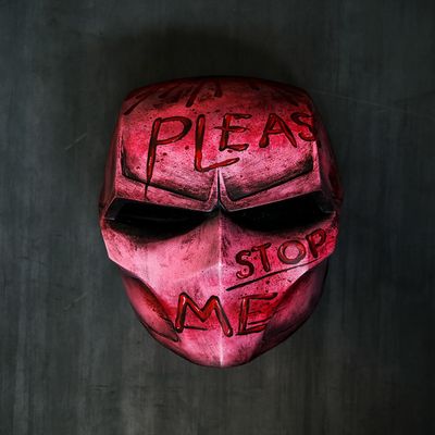 Custom Airsoft Mask Outdoor Tactical Full Face Protective BB Gun Halloween Costume Party Cosplay Motorcycle Please Stop Me A03